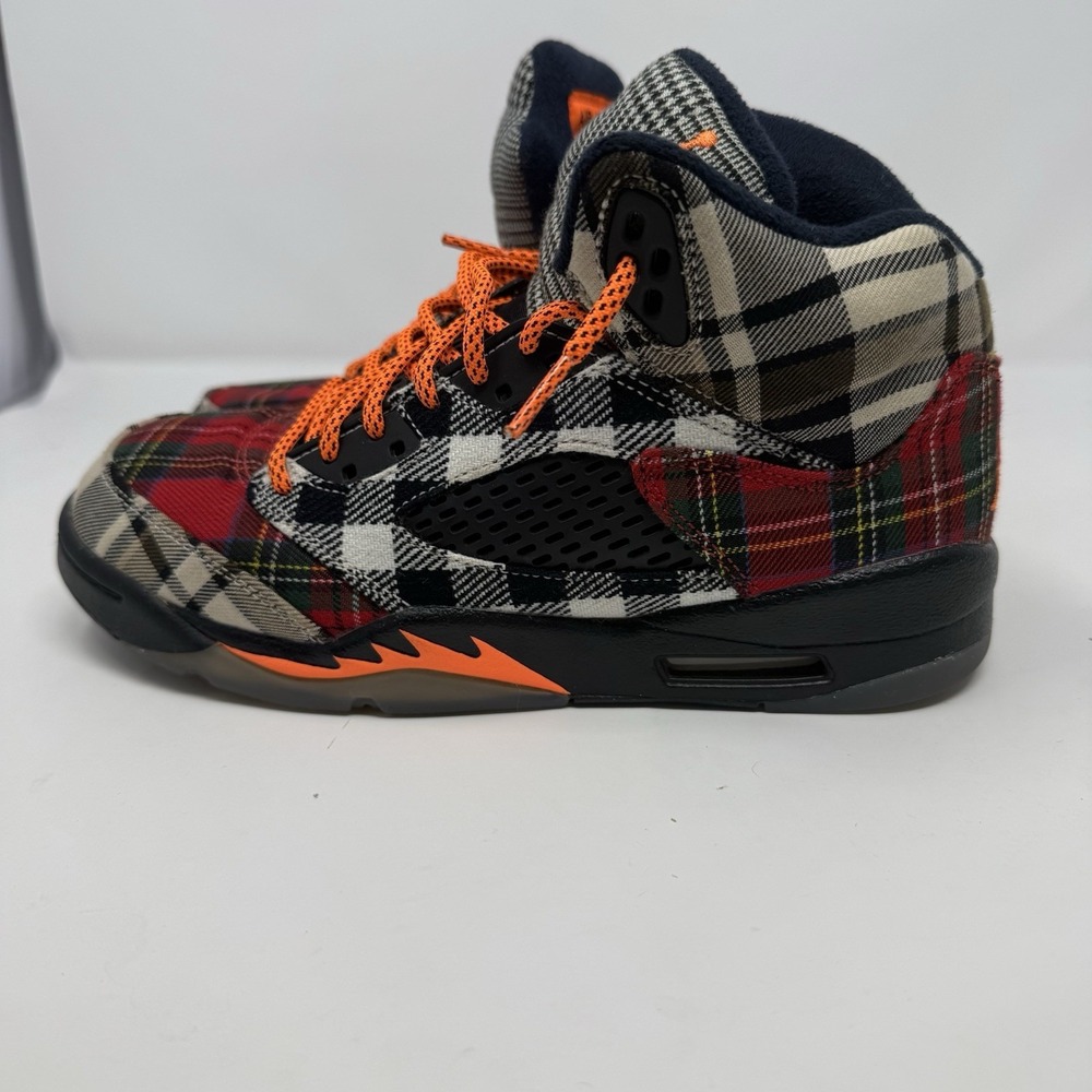 Nike Air Jordan 5 Retro GS FD4814-008 Youth 5.5Y Shoes Plaid Athletic Sneaker - Picture 3 of 12